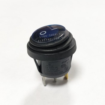 Переключатель KCD1-201/3PN FS 220V Синий