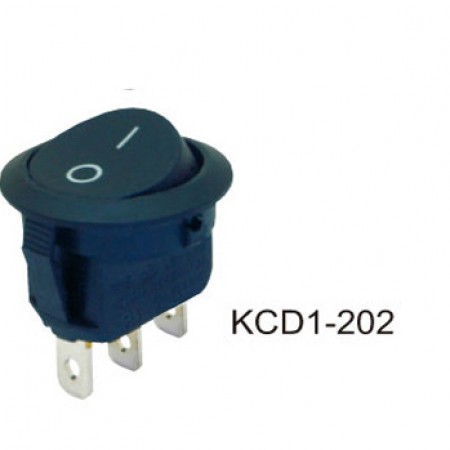 Переключатель KCD1-202/3P черный