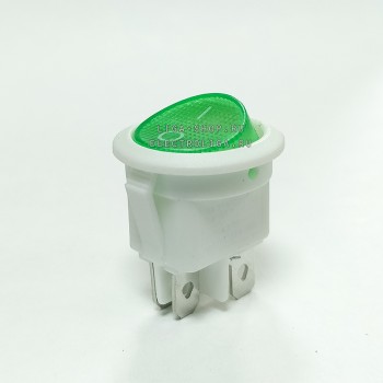 Переключатель KCD1-224/4PN 220v Белый-Зеленый