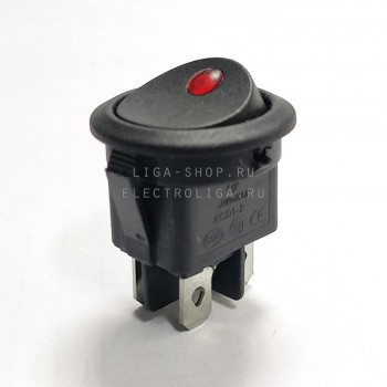Переключатель KCD1-224/MN 220v Красный