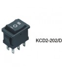 Переключатель KCD2-202/6P D 4.8 черный