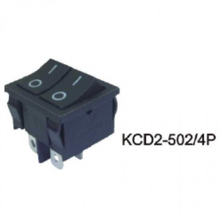 Переключатель KCD2-502/4Р Черный