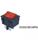 Переключатель KCD2-501/4PN 220V Красный