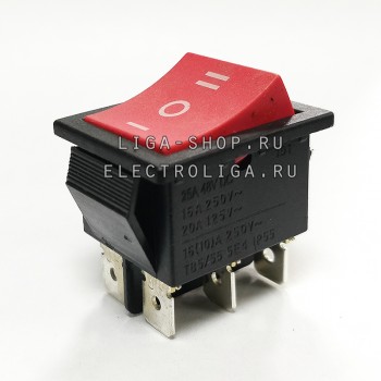Переключатель KCD4-101/D нейтраль красный