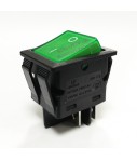 Переключатель KCD4-201/4PN FS 220V Зеленый