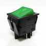 Переключатель KCD4-201/4PN FS 220V Зеленый