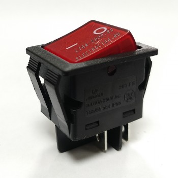 Переключатель KCD4-201/4PN FS Красный