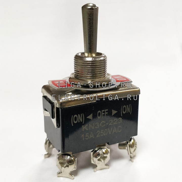 Тумблер KN-223 (ON)-OFF-(ON) KN3 223