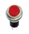 Кнопка DS-316 Красный (гайка снизу) латунь