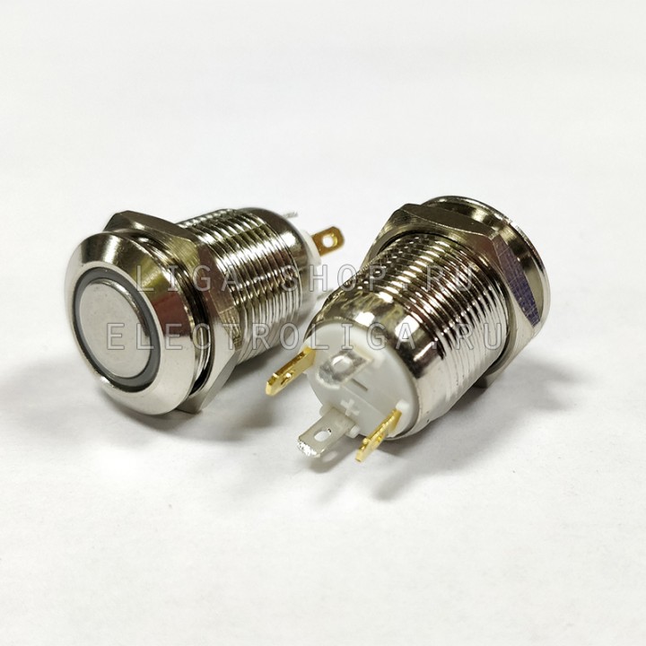 Кнопка Антивандальная A12-C1 12-24v NL Красный