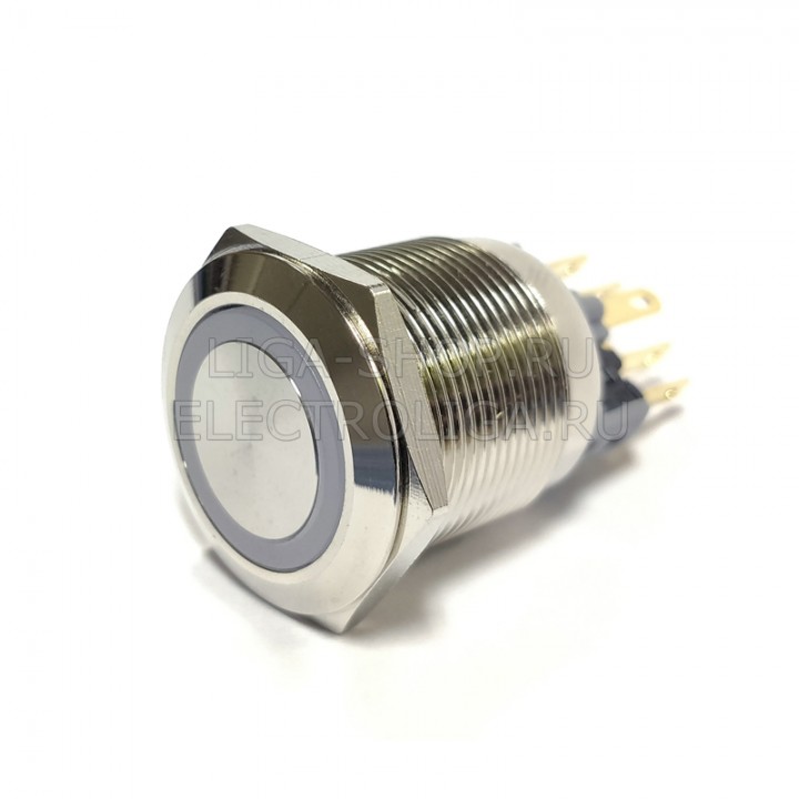 Кнопка Антивандальная A22-A1 (TYPE A) 12-24v WL Синий