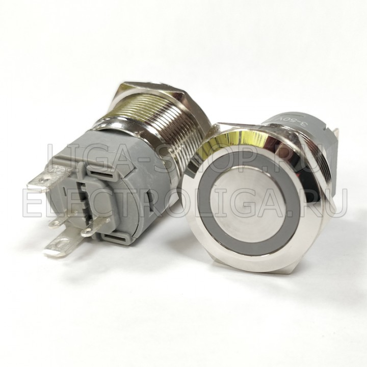 Кнопка Антивандальная A22-A1 1NO (TYPE D) 12-24v NL Красный
